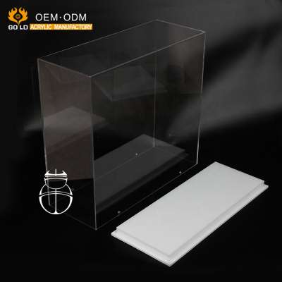 wholesale customized clear acrylic big storage box for table top