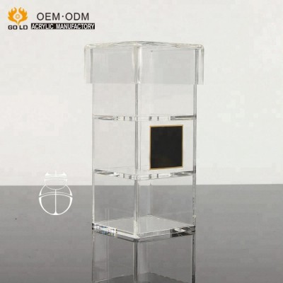 High quality clear single acrylic long rose box wholesale