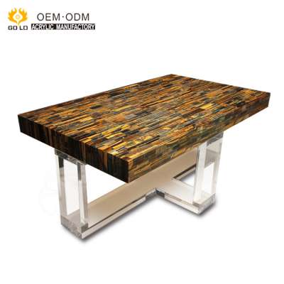 Marble furniture luxury acrylic tea table