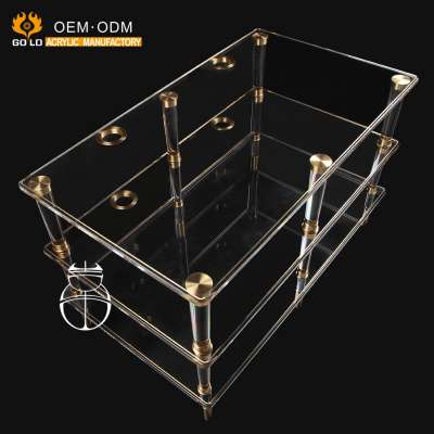 Custom clear acrylic furniture luxury table